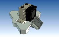 Effector for the E3D Chimera and Cyclops hotends (Updated) by Lykle
