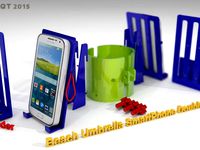 Beach Umbrella Double Holder for Smartphones by 3Dstreaming