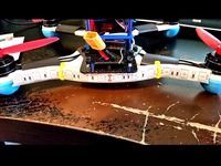 Rear LED Mount for Emax KnightHawk 250 quad by RotorGator