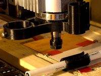 CNC vacuum and pen/auxiliary mount by csatti