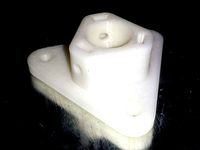 Rostock Mini Pro Hot End Mount by chompalot