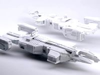 Starship with detachable shuttle/command module by 660