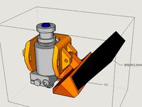 E3D V6 bowden Fan duct for Kossel by dTom