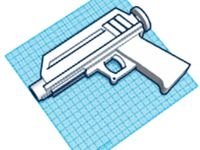 Star Wars Blaster with Light Saber Baenet by Wizzick