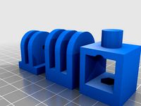 15x15 dummy cam holder for square round tubes aluminium profil by thomasdr