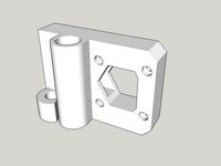 RepRap Prusa i3 X and Z Carriage with Delrin Nut Support by aaroncm