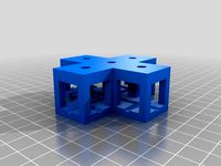 15x15 mm cross connector - system for square round profil slim version by thomasdr