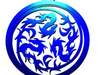 Three Dragons Pendant by Alajaz