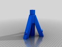 15x15 mm tripod stand for square round tubes aluminium profile by thomasdr