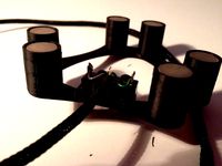Detachable Z-probe w. magnetic connection for delta printer by robkar