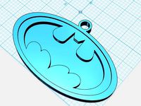 Batman Logo Pendant by lydiac