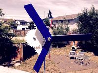 Geared Windmill rocktumbler by Peterthinks