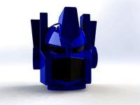 Optimus Prime Autobots Transformers simple head by Carl_Hicks