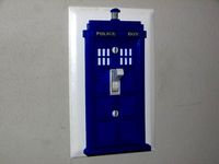 Tardis Light Switch Decorative Cover by Joe_Snuffy