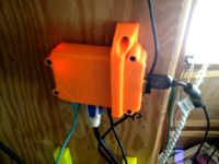 Safe and secure Raspberry Pi B+ Case Wall Mount by thecharacterg