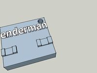 Enderman face key ring by kydaka