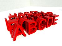 Alphabet glass marker by luciaBG