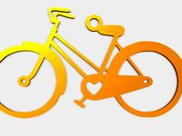 Bicycle Pendant by Alajaz