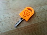 Vehicle Key Bow Replacement + Volkswagen Logo + Hole for Transponder by JulHa