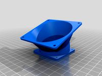 70 to 50 mm Adapter for use with clip-on 50mm Fan Duct for XYZprinting Davinci 1.0 by Wangler