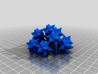 Mathematical maths shape fractal geode star dodecahedron by Zoon1234micron