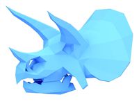 Low Poly Triceratops Skull by Gedelgo