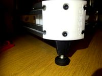 Leveling Feet with screw and rubber for my Kossel Mini by philipek