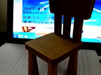 wood chair printed with stronghero3d pla wood 1.75mm by stronghero
