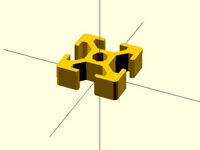 Easy extrusion profile 30x30 for openscad. by SanderSae