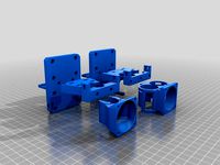 Universal X Carriage for single and double extruder Prusa i3 Sunhokey by stevan