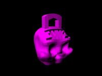 skull keychain by 3tte