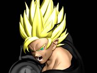 Goku Head SSJ2 by X32Lapis