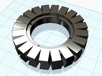 Steampunk Herringbone Gear Bracelet 1 by lydiac