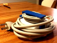 Mac power supply cords organizer by Juanes