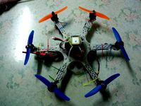 HexaCopter (HEX6) version for Mini Flame Wheel Style Quadcopter frame. by WindoAC