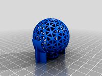 3D Printed Ping-Pong Ball, w/ support structure by vlibeyr
