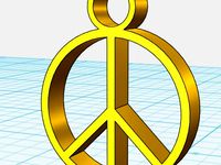 Peace Sign Pendant by lydiac