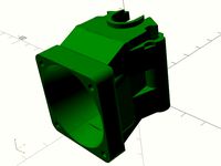 E3D V6 Velleman K8200 & 3Drag extruder holder including 40mm fan-mount  by Rudyard_Kipling