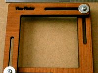Artists Pocket Viewfinder frame Ideal for the pocket, pencil box. Artist's bag by Takeaway3DTech
