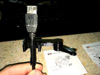 Simple USB extention cable holder by KPalivec
