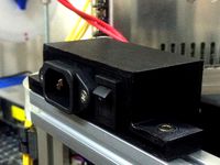 kossel printer ac-inlet box For 2020 Aluminum Extrusion Frame by TK_DESIGN