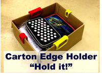 Carton Edge Holder "Hold it!" L size by FlyingpiggyJp