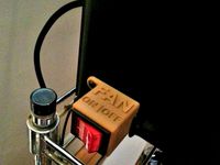 Rocker Switch Housing For PLA Cooling Fan Retrofit (PowerSpec, CTC, Wanhao Duplicator, FlashForge, Makerbot) by 3P3D
