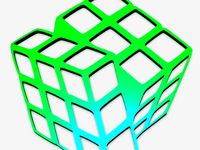 Rubic Cube Pendant by Alajaz