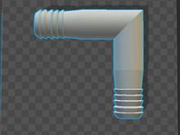 Vinyl Tube L joint for Algae Farming by KaleZweig