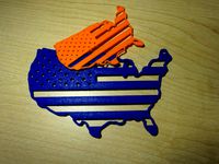 Flag inside United States by Bixler13