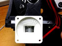 TAZ hexagon Hotend 40mm Fan Mount by tmorris9