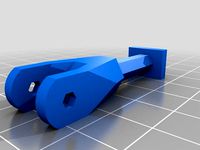 Parametric rostock rod-end printed u-joint jaws for hollow tubes by hyperair