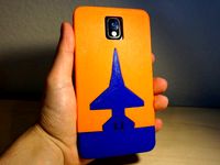Note 3 F-16 two part phone case! Fits on small beds 150mm by Bixler13
