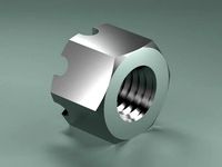 DIN 935 created in PARTsolutions by Dape
